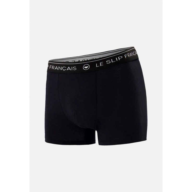 Boxer noir en coton