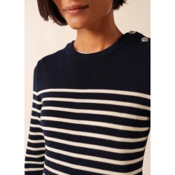 Robe grande marée - Navy rayé ecume