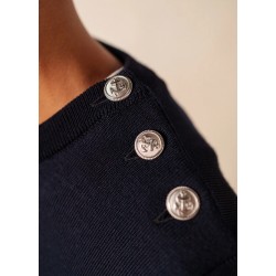 Dress big tide - Navy striped off-white