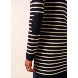 Dress big tide - Navy striped off-white