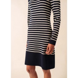 Dress big tide - Navy striped off-white