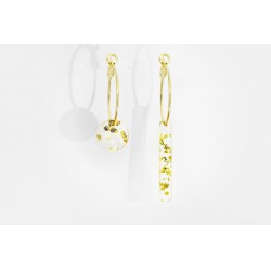 Asymmetrical earrings...