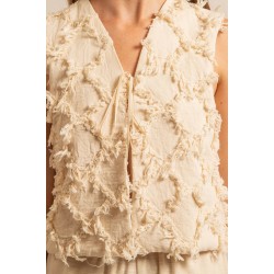 Janis Sleeveless Cardigan