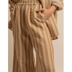 Gaia troussers - natural stripes