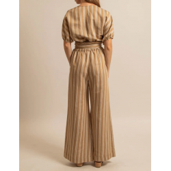 Gaia troussers - natural stripes