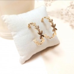 César M Hoop Earrings