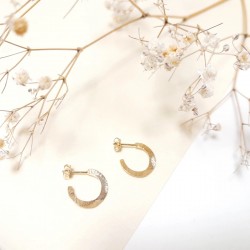 Gold Dune Hoop Earrings XS/M