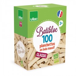 Jeu de construction en bois Batibloc - 100 pièces
