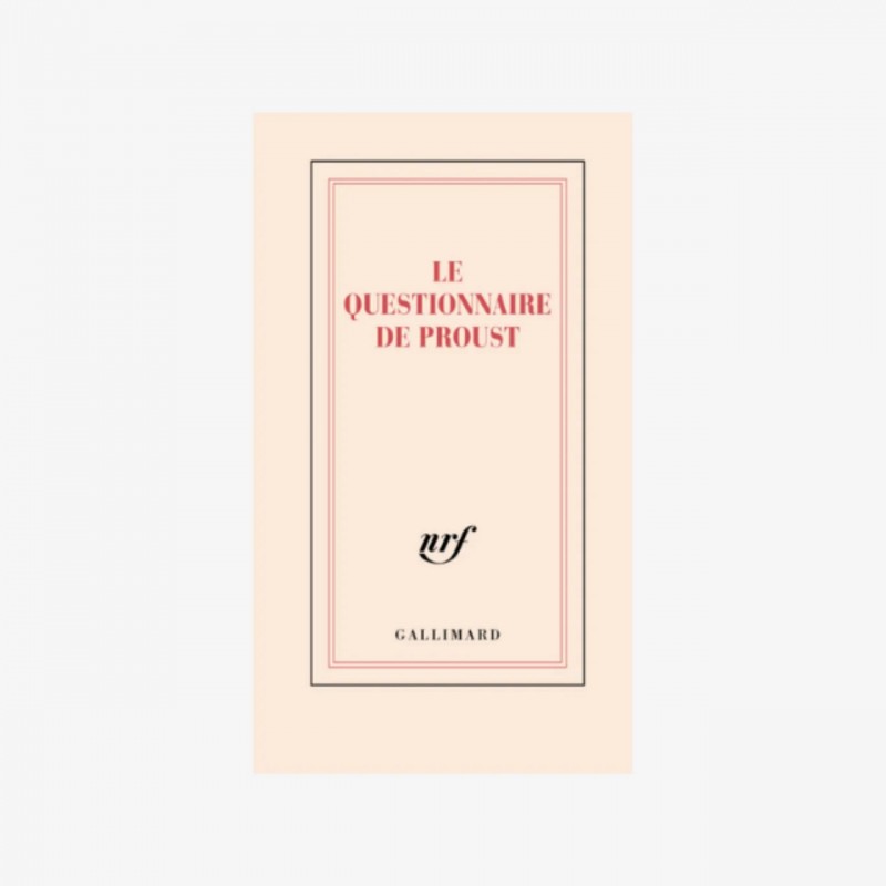 Proust Questionnaire Notebook
