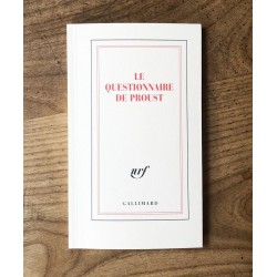 Carnet questionnaire de Proust