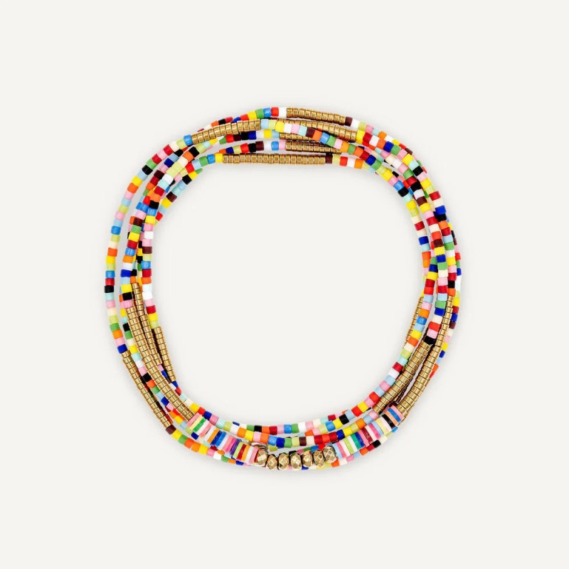 Happy Slim Multico Necklace & Bracelet – Têtes Blondes