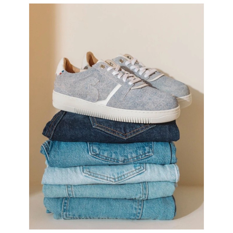 Sneakers Denim clair mixte - Bellis