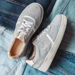 Unisex light denim trainers - Bellis