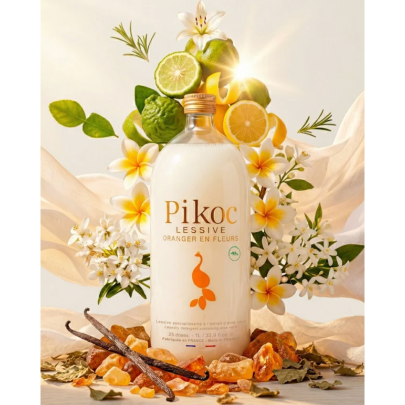 lessive oranger en fleurs