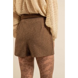 Camille Herringbone Shorts