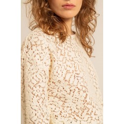 Top en crochet manches longues Holly