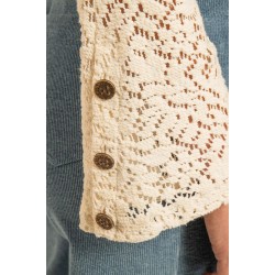 Top en crochet manches longues Holly