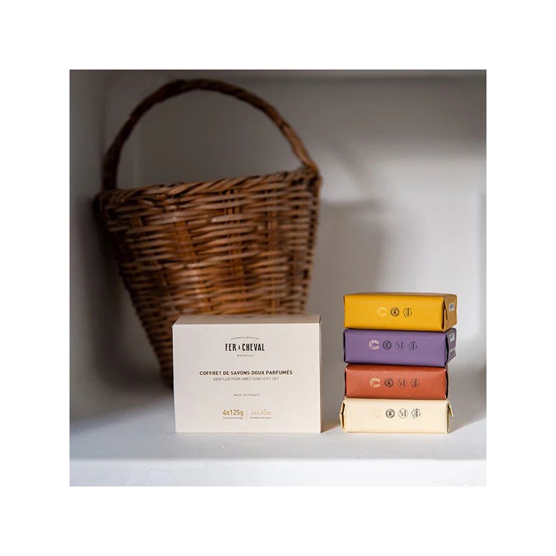 Coffret 4 savons parfumés de Marseille