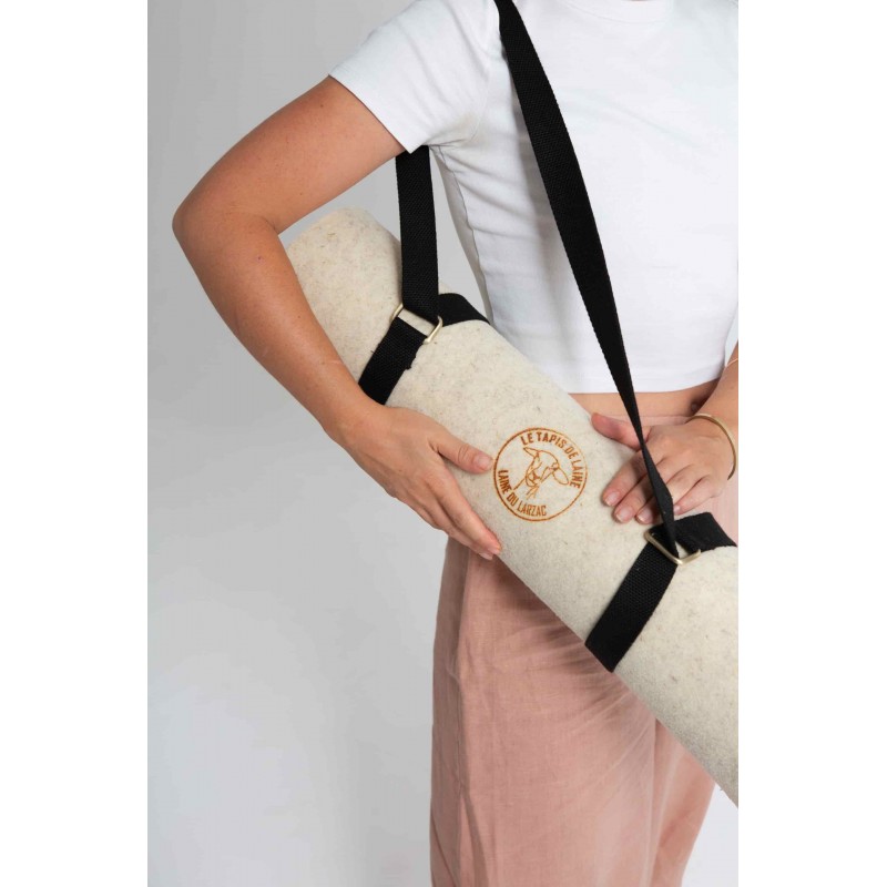 Wool Yoga Mat and Strap