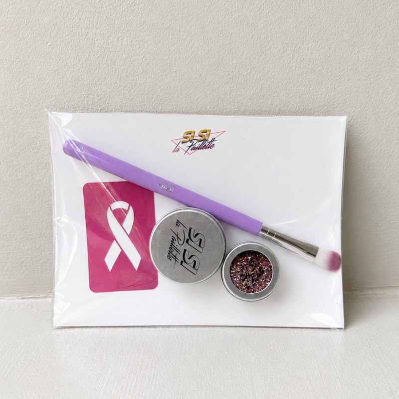 Pink Ribbon Glitter Tattoo Kit - SiSi La Paillette