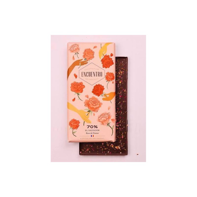 Tablette chocolat noir Octobre Rose