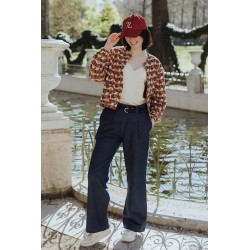 pantalon à pinces en jean