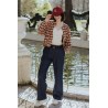 pantalon à pinces en jean