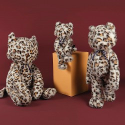 Peluche Chat Méloé Léopard