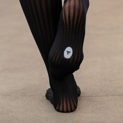 Stripes pattern tights - Les Violettes