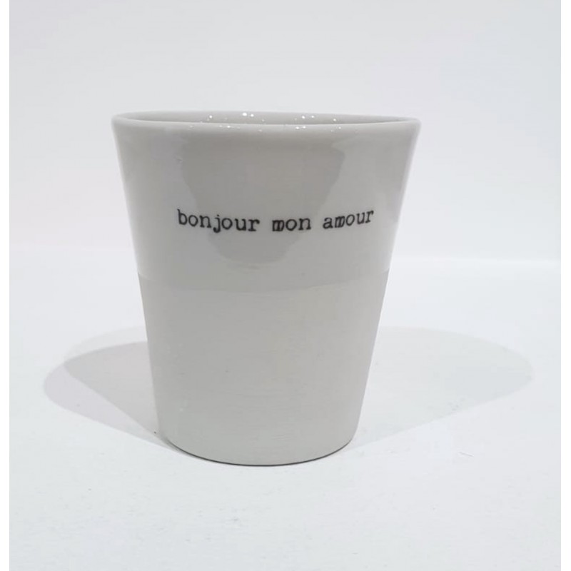 Tasse à expresso - Bonjour mon amour