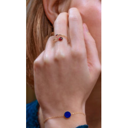 Bracelet souple - Pierre bleue