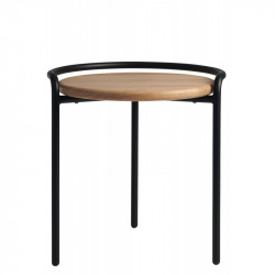 Wood & metal stool Le Solitaire