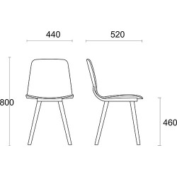 dimensions de la chaise