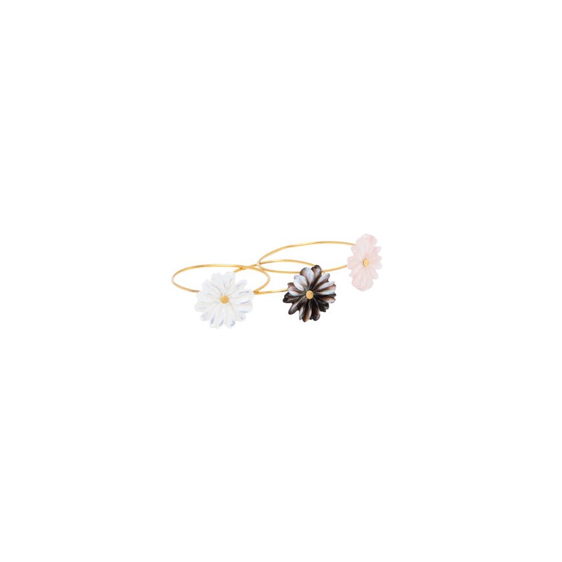 Bague fleur nacre Clearance