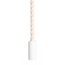 Portable lamp XXL - white cotton cord