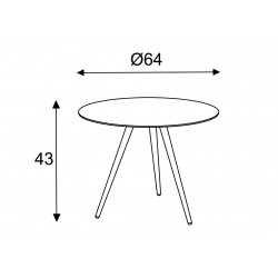 dimensions of coffee table