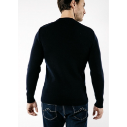 Rochefort plain navy sweater - Navy
