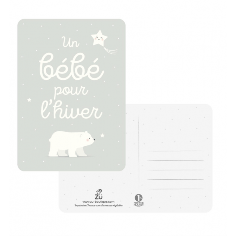 Birth card - Spring, summer, fall, winter
