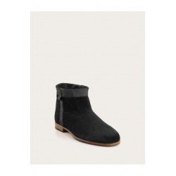 Gardiane Boot - Soft black / black glitter leather