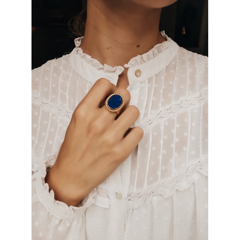 Oval Imperial Ring - Lapis Lazuli
