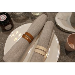 Leather napkin rings