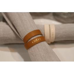 Leather napkin rings