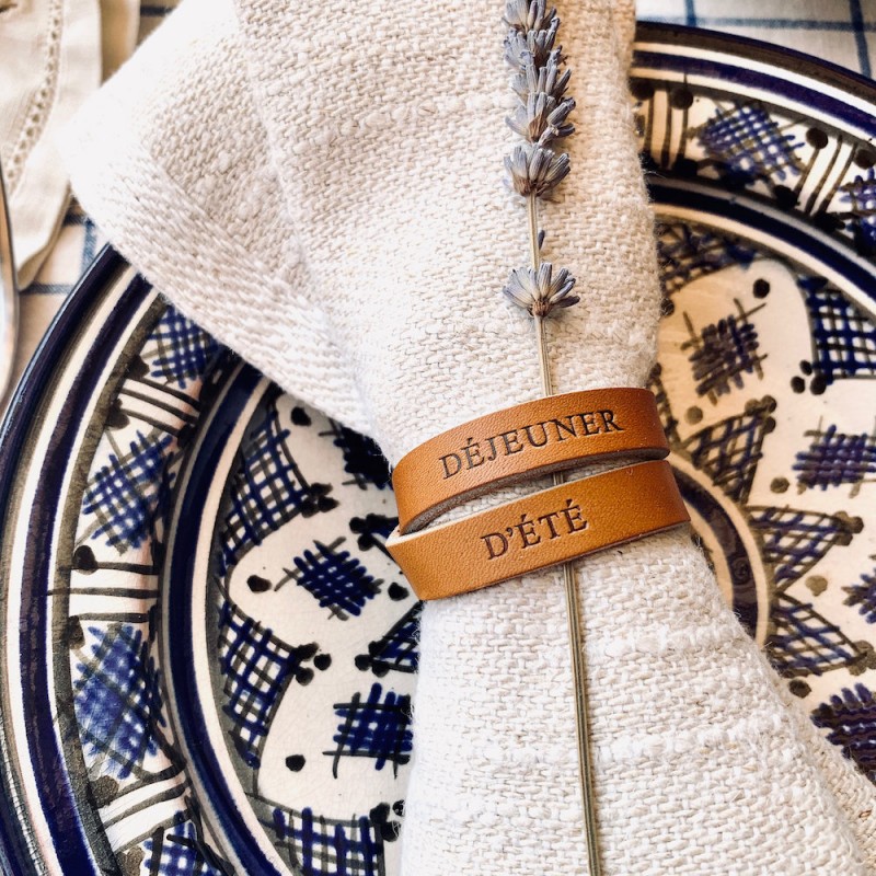 Leather napkin rings Leather napkin rings
