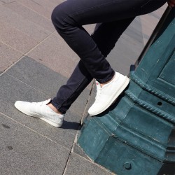 Eco-recycled winter sneakers - White