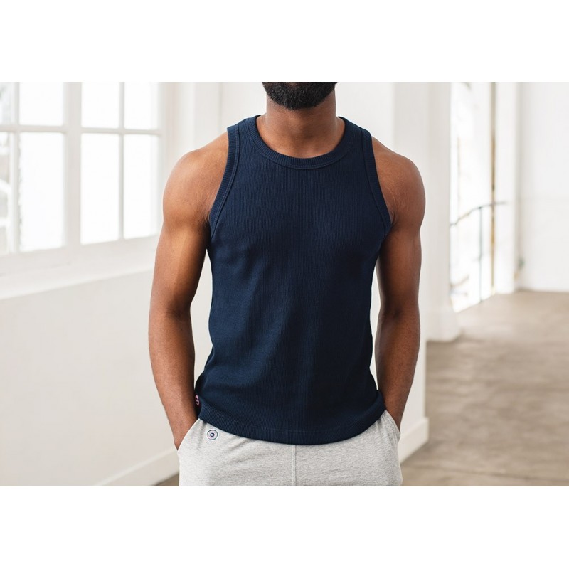 Cotton ribbed tank top