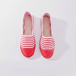 Espadrille in cotton canvas - Red