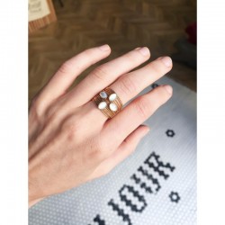 Brilliant multi stones ring