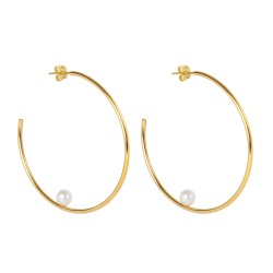 Open hoop earrings with...