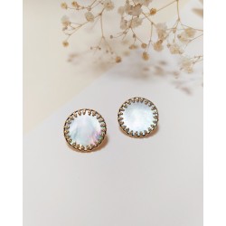 Duchess earrings - White...