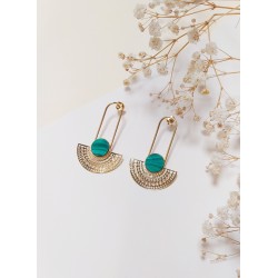 Boucles U Aztèque - Jaspe Africain